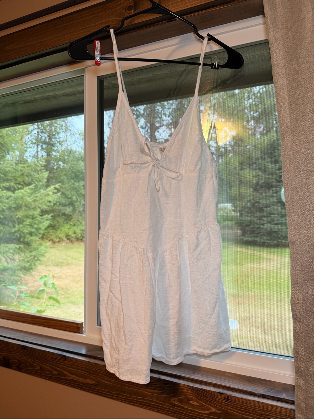 Wild Fable White Tie Front Swim Cover-Up Dress Size Small